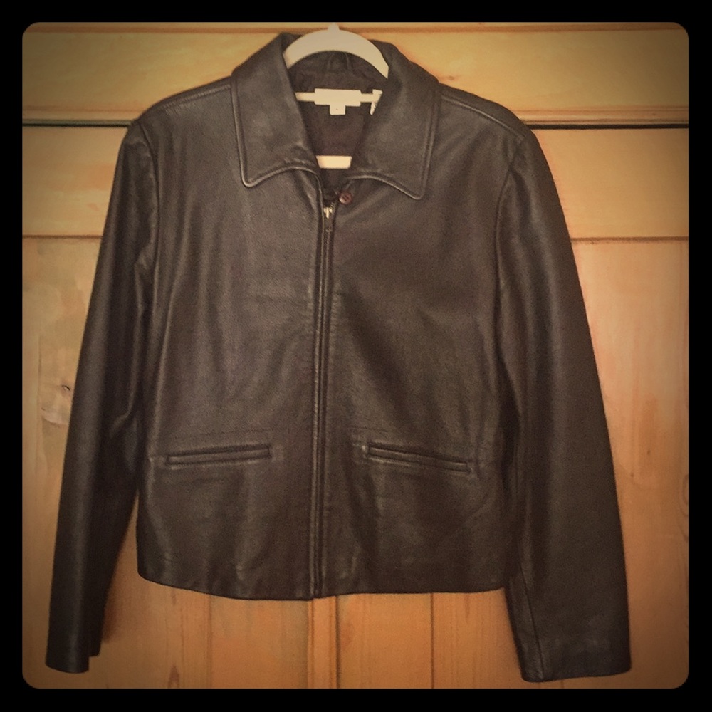 Ann Taylor 100% Leather Deep Chocolate color